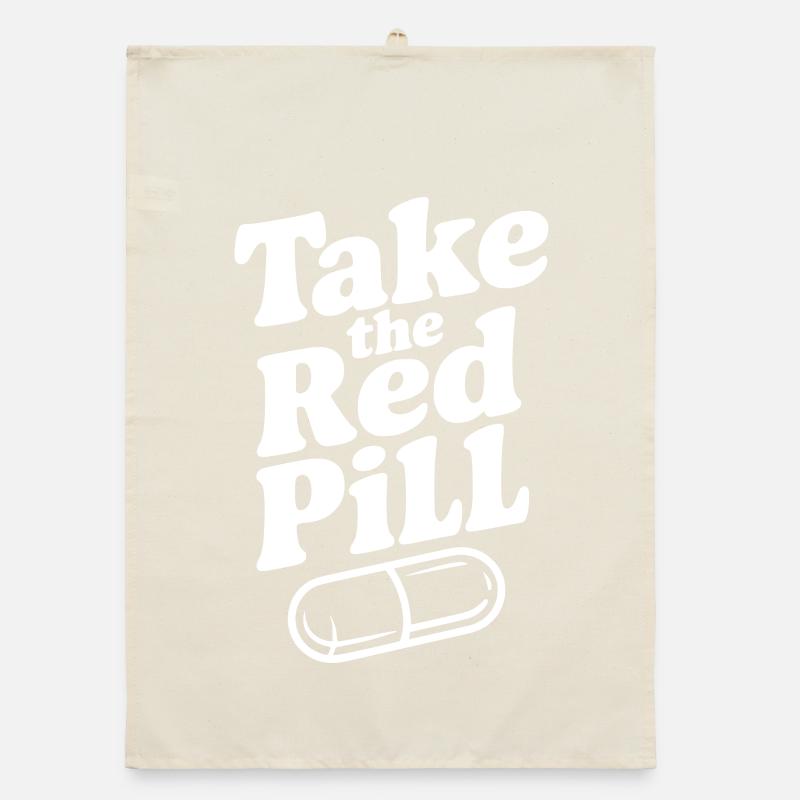 Take the Red Pill Organic dish towel