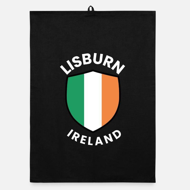 Tee du drapeau irlandais du Lisburn Shield Torchon bio