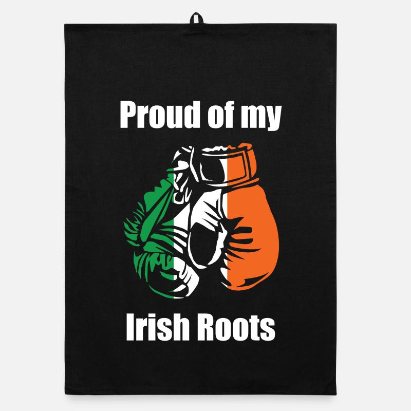 Fier de mes racines irlandaises Torchon bio