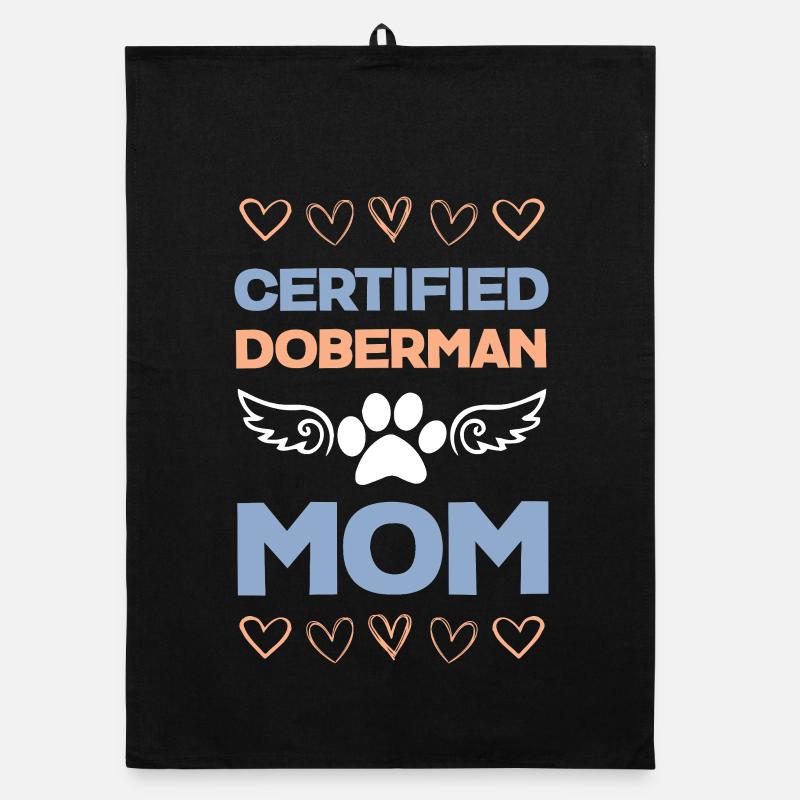 Maman Doberman certifiée Torchon bio