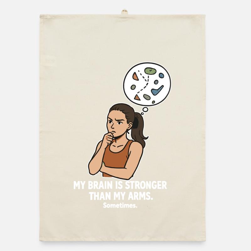 Bouldering like chess – head beats strength Organic dish towel