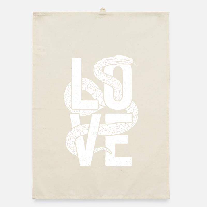 King Python Snakes LOVE Terrarium Python Organic dish towel