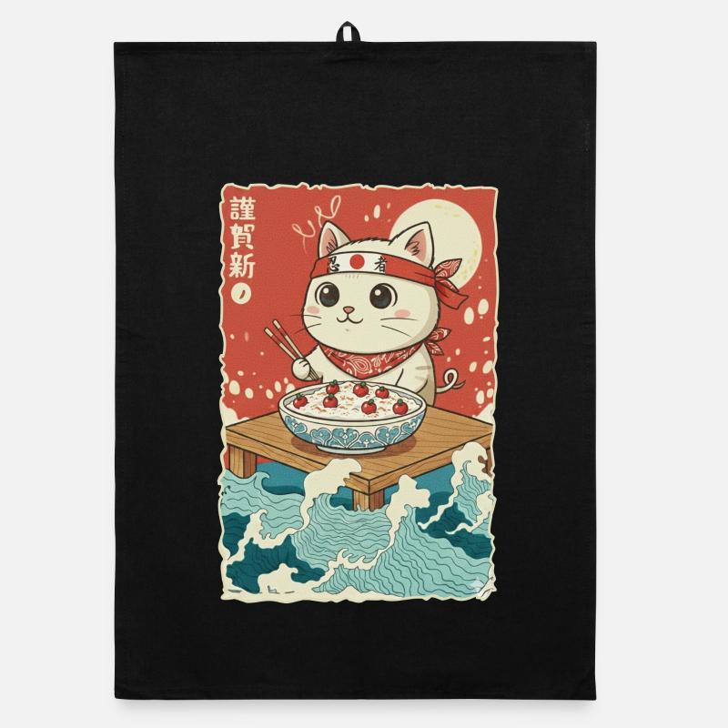 Bouillie de semoule au chat de Kawaii Torchon bio