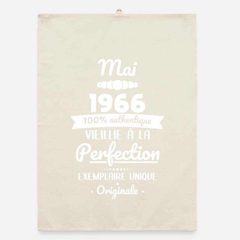 Anniversaire 60 ans - Mai 1966 Originale Torchon bio