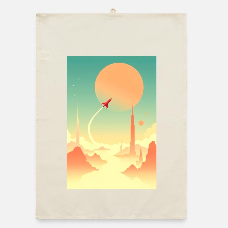 First Journeys Beyond Distant Horizons Organic dish towel