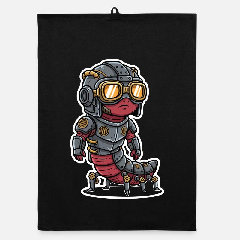 Mille-pattes Steampunk Blindé Armure Acier Torchon bio