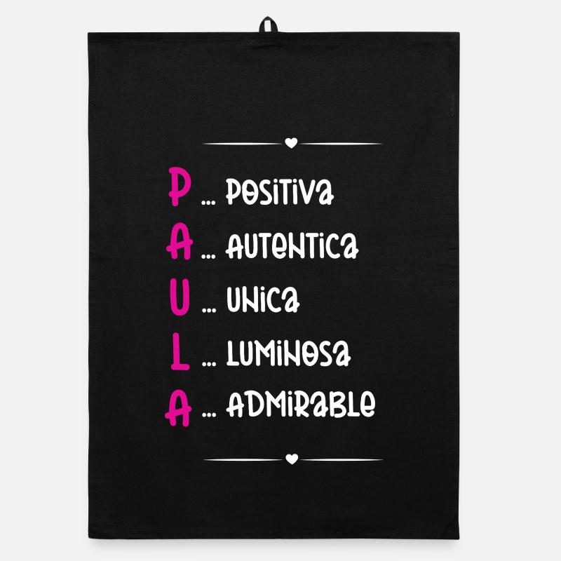 Sara Personalized Gift Organic dish towel