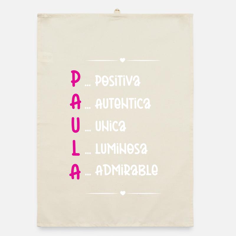 Sara Personalized Gift Organic dish towel