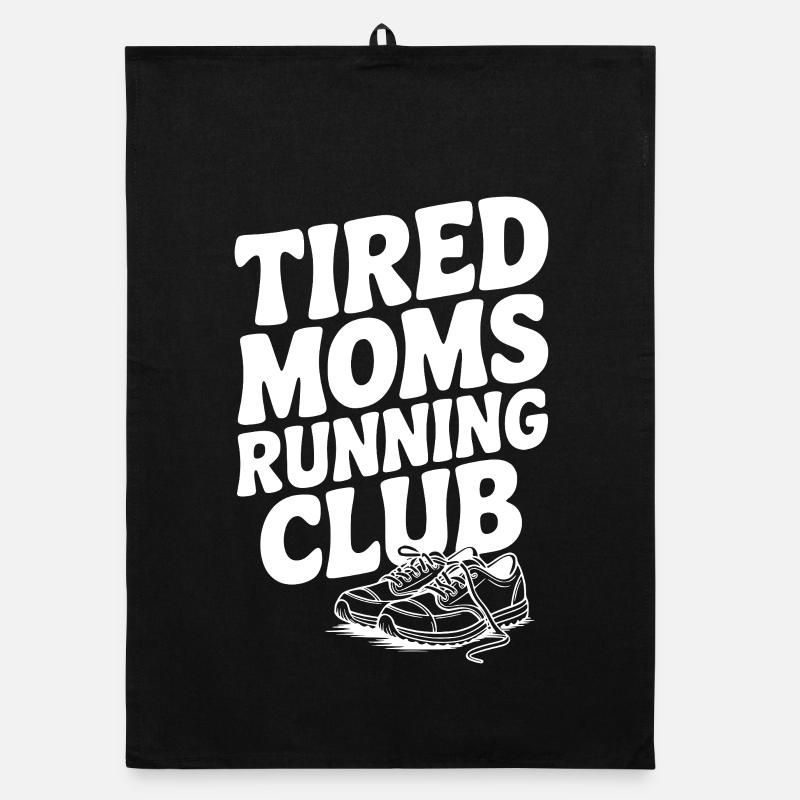 Tired Moms Running Club Organic Geschirrtuch