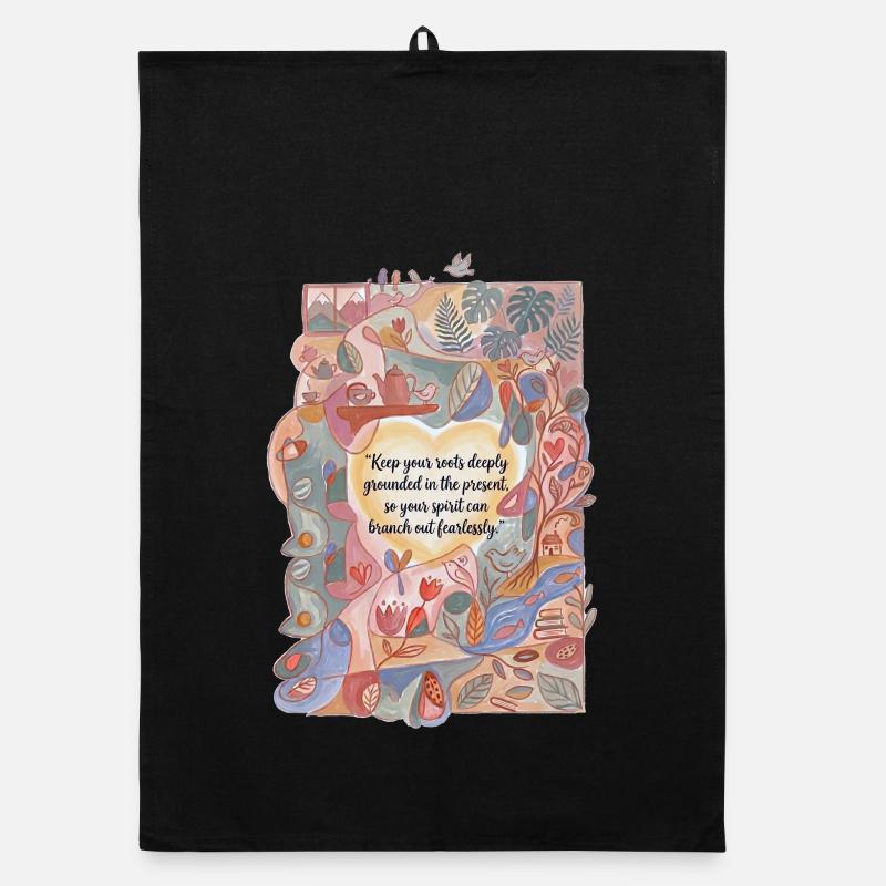 Deeply rooted in the now Organic dish towel