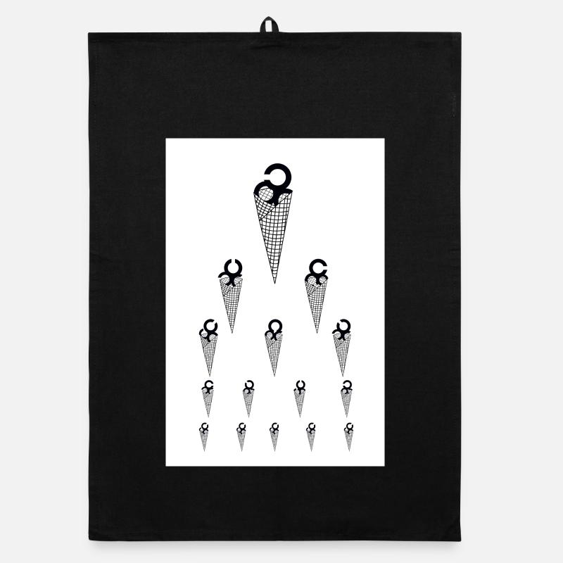 Ice Eye Test Poster Organic dish towel