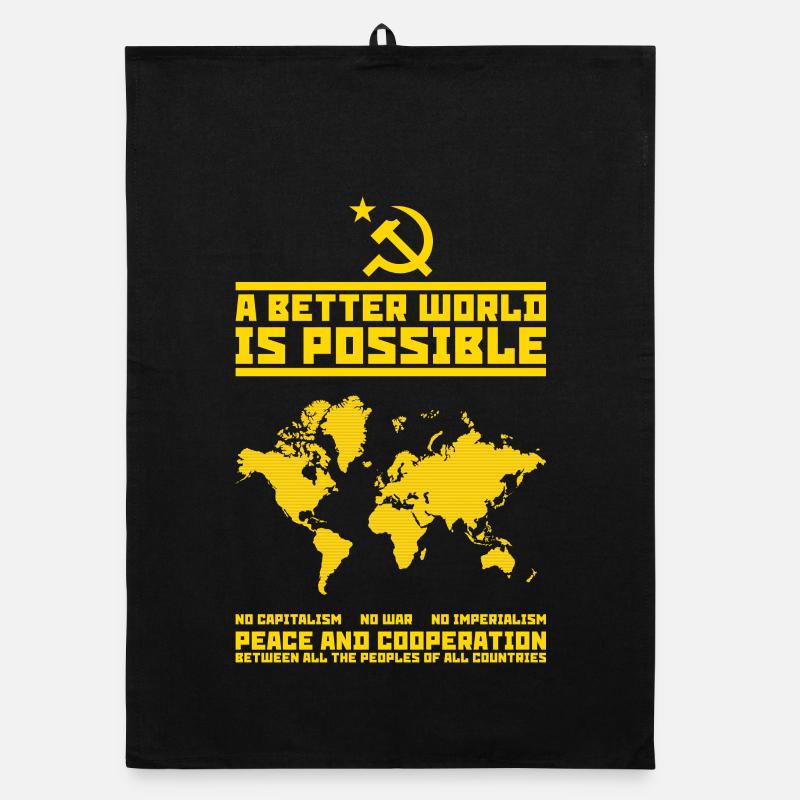 A better (communist) world Organic dish towel