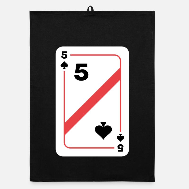 Carte de poker Five Spades Torchon bio