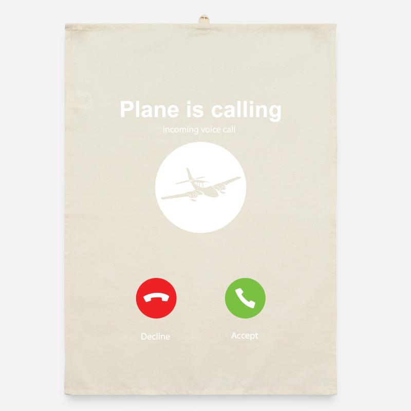 My plane is calling Organic dish towel