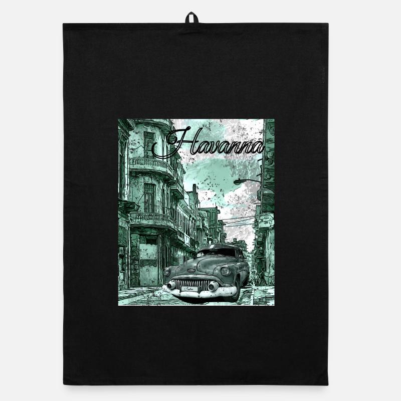 Havana Cuba Organic dish towel