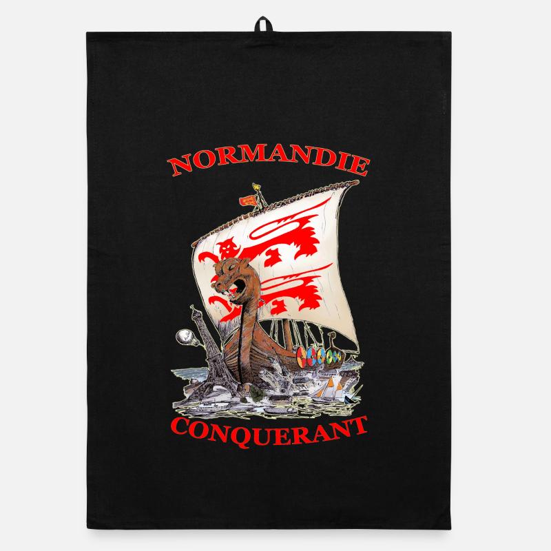 NORMANDIE CONQUERANT kreiert Louis RUNEMBERG © Adagp Organic Geschirrtuch