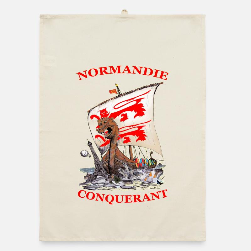 NORMANDIE CONQUERANT created Louis RUNEMBERG © Adagp Organic dish towel
