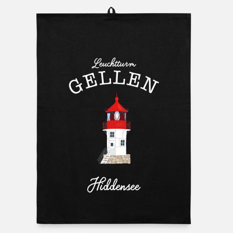Hiddensee, kleiner Leuchtturm Gellen, Ostsee Organic Geschirrtuch