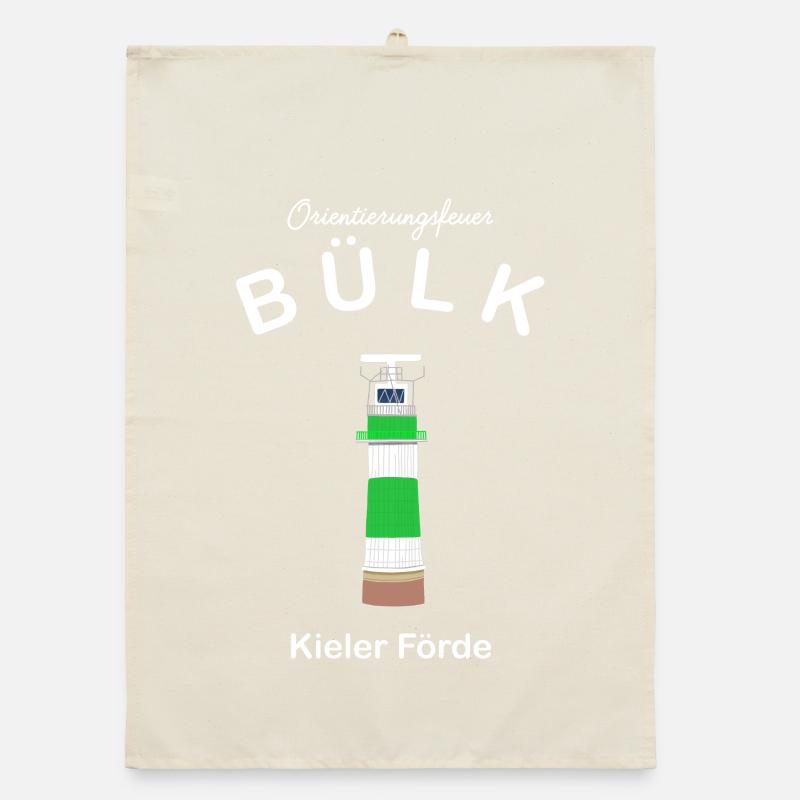 Leuchtturm Bülk, Kieler Förde, Ostsee Organic Geschirrtuch