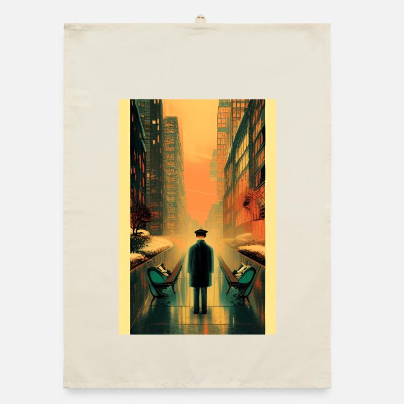 Straßen 3 Organic Geschirrtuch