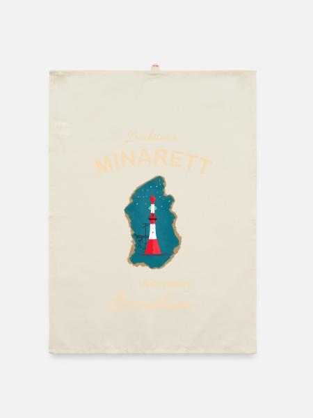 Bremerhaven, lighthouse underfire, minaret, - Organic dish towel - nature - Front