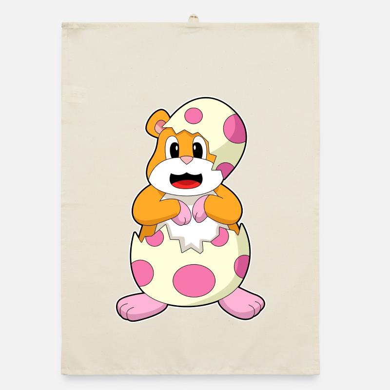 Hamster Eierschale  Organic Geschirrtuch