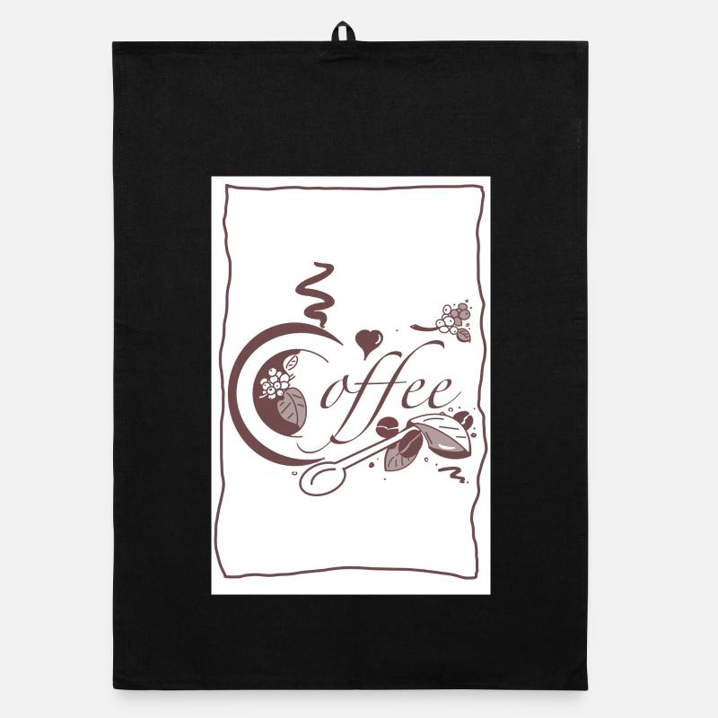 Coffee Poster Organic Geschirrtuch