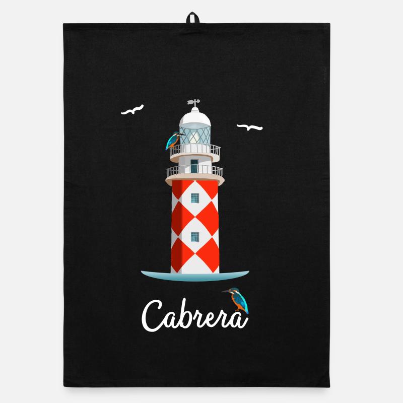 Îles Baléares Île Cabrera, dessin du phare Torchon bio