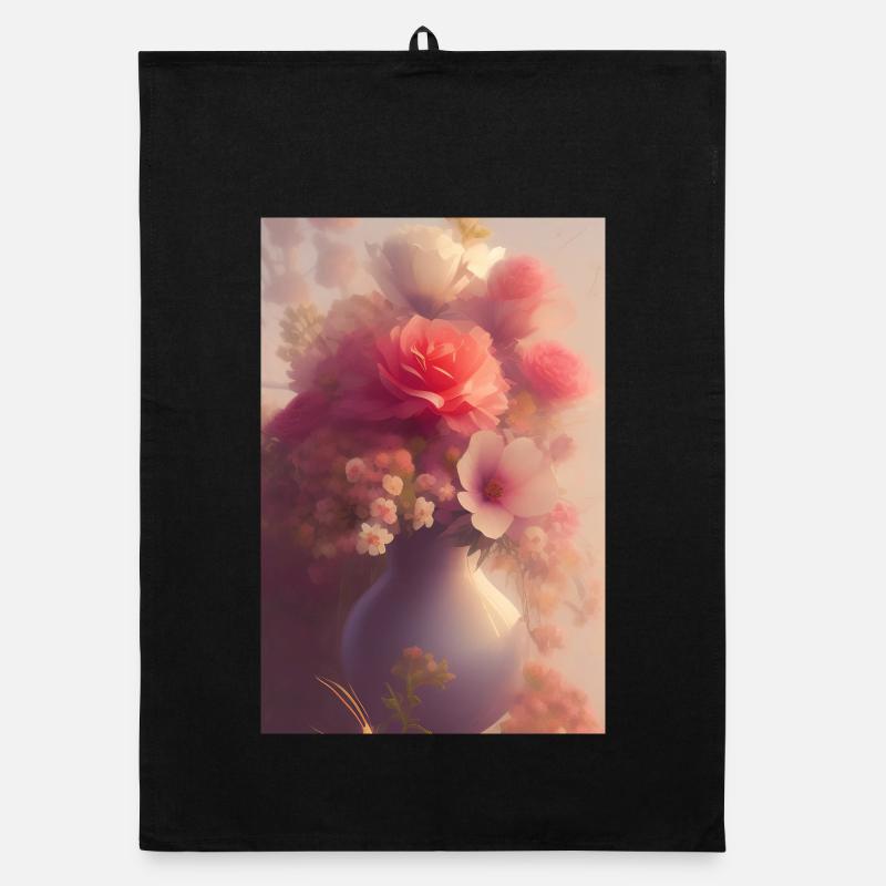 Blumen Kunst Organic Geschirrtuch