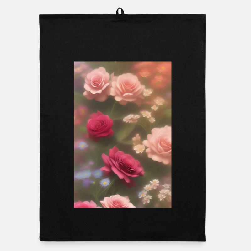 Blumen Kunst Organic Geschirrtuch