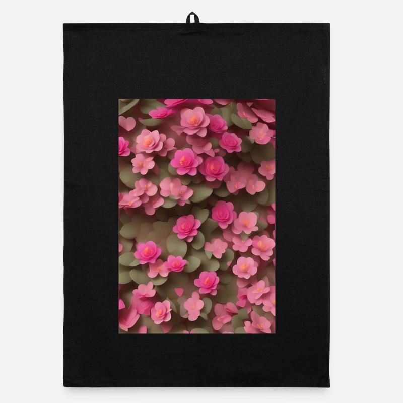 Blumen Kunst Organic Geschirrtuch