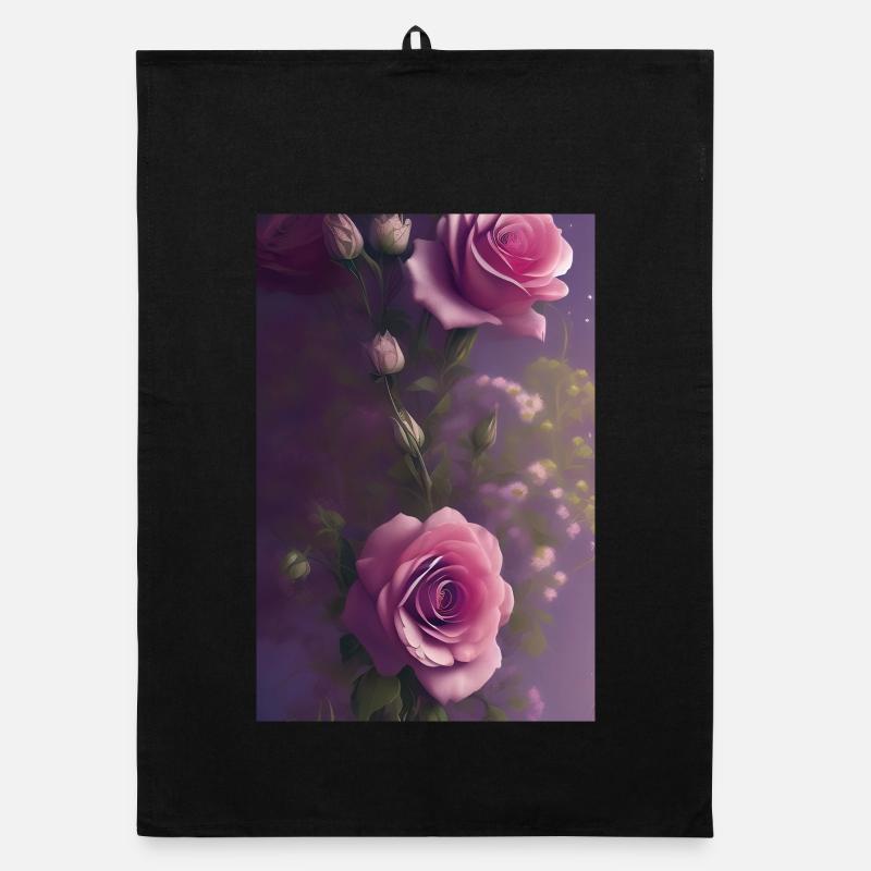 Blumen Kunst Organic Geschirrtuch