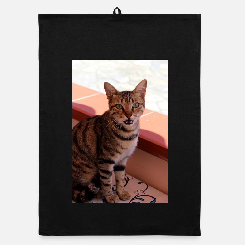 Katze  Organic Geschirrtuch