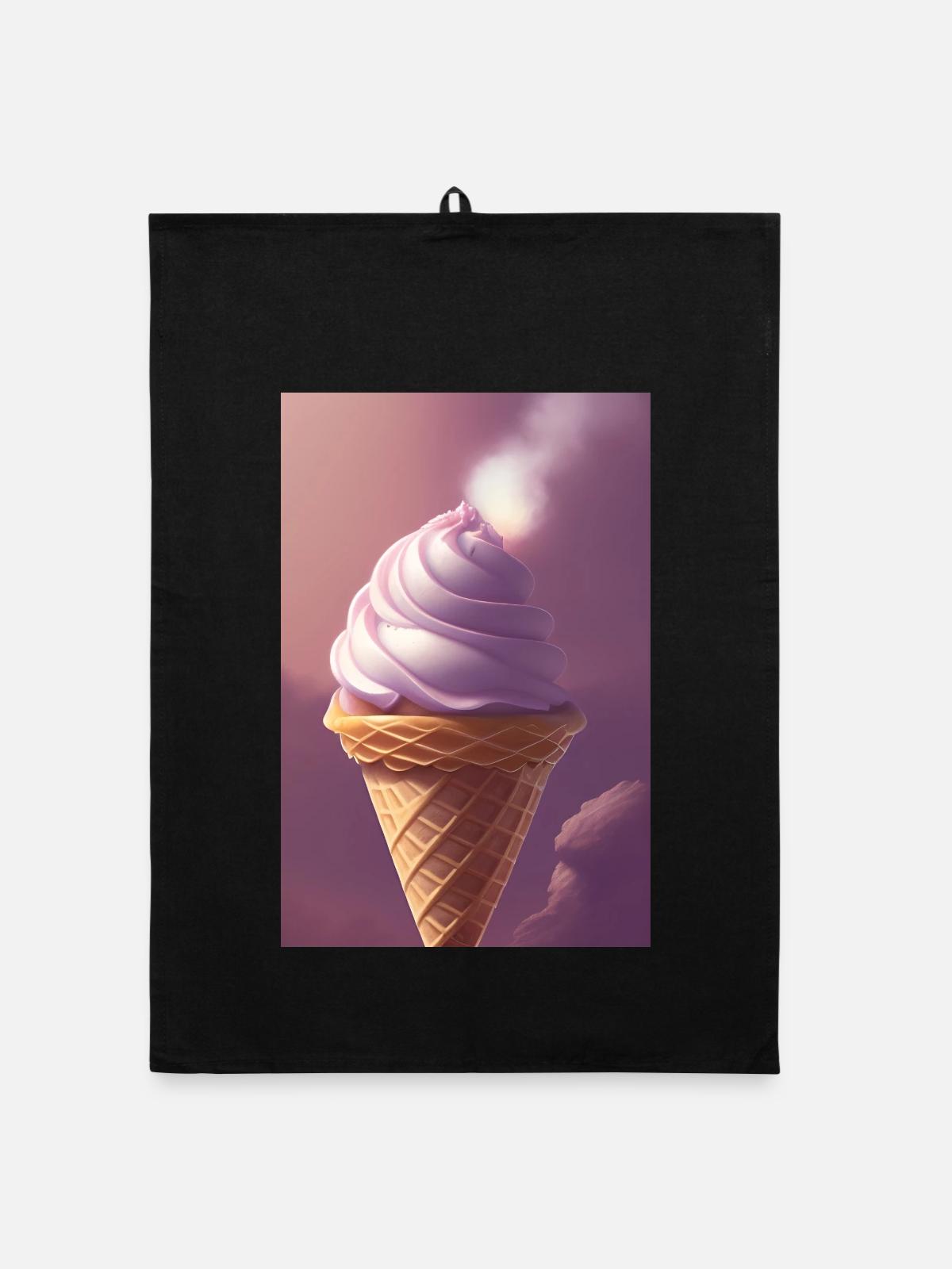 Glace - Torchon bio - noir - Devant