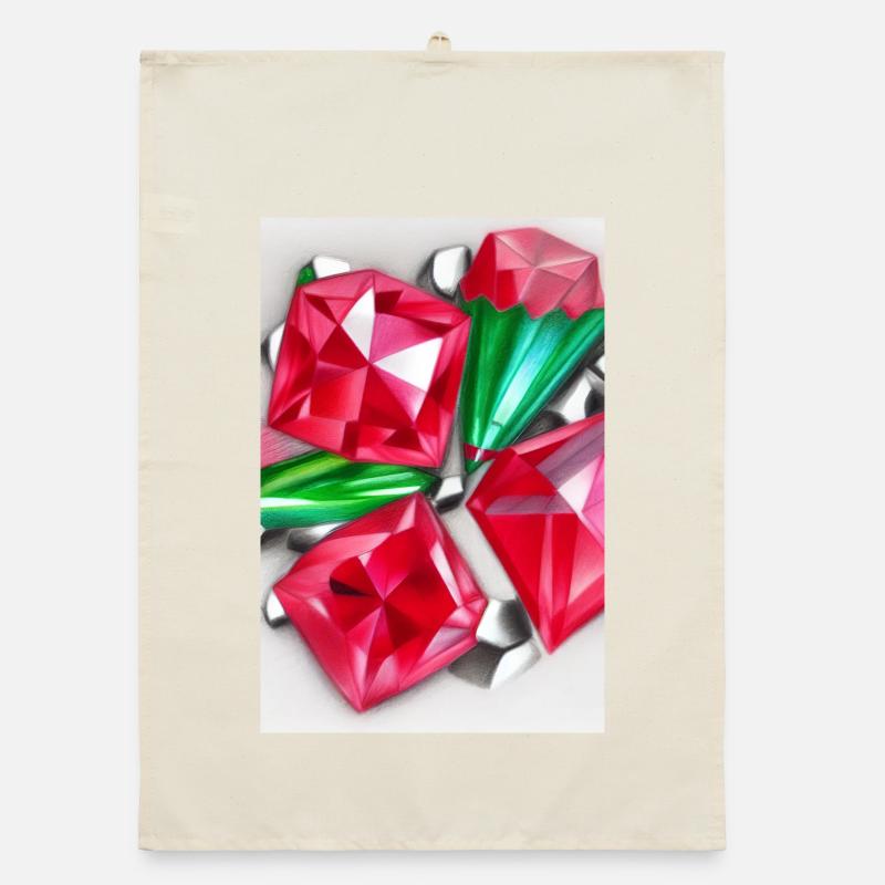 Gemstones Organic dish towel