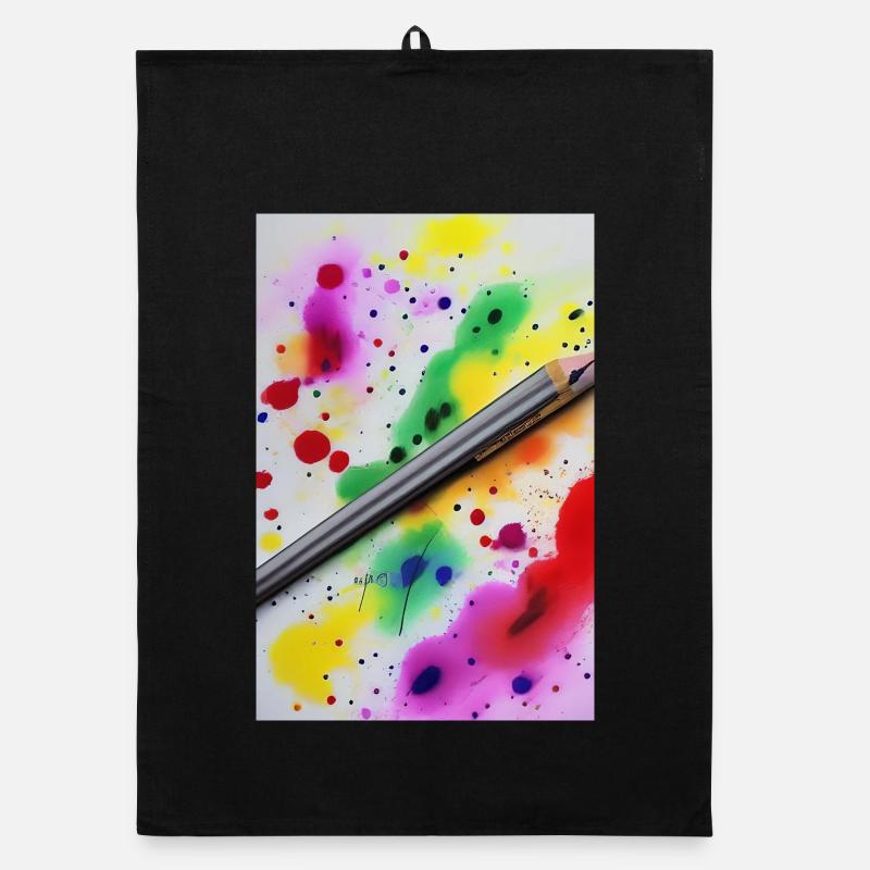 Éclaboussures de peinture Torchon bio