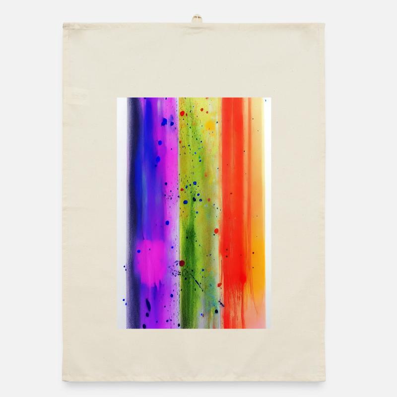Splashes of paint Organic dish towel