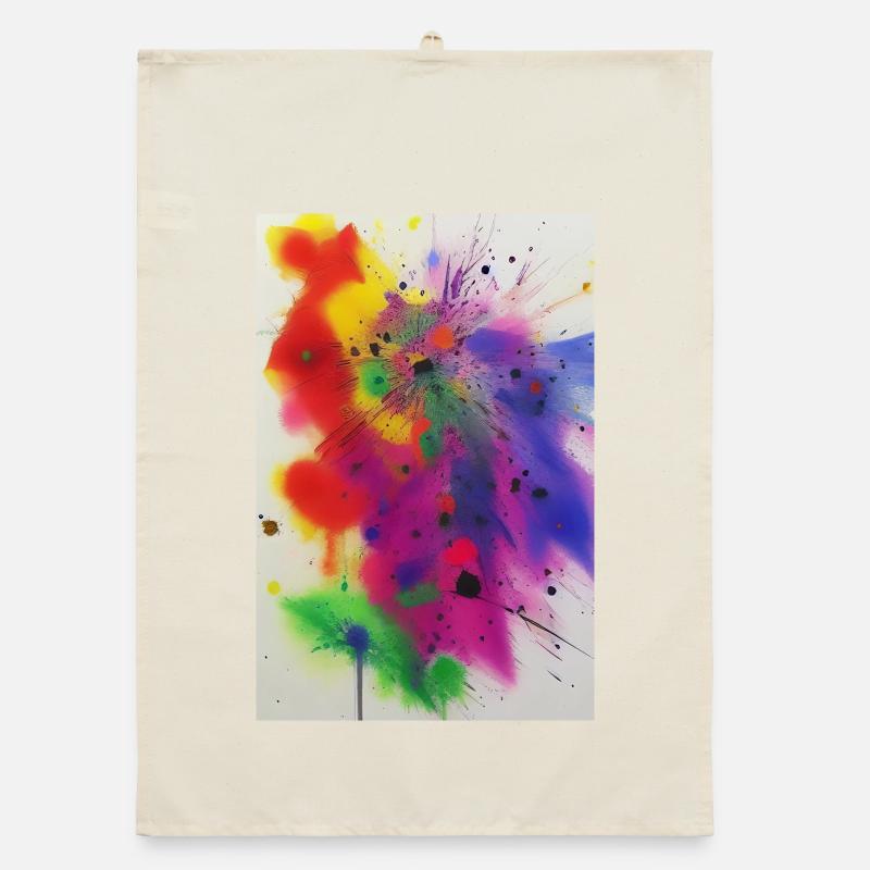 Farbspritzer Organic Geschirrtuch