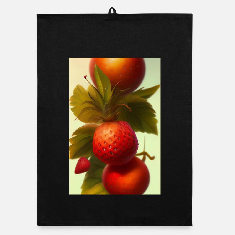 Strawberry Organic dish towel