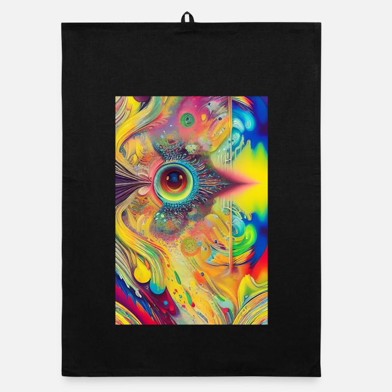 Abstract art Organic dish towel