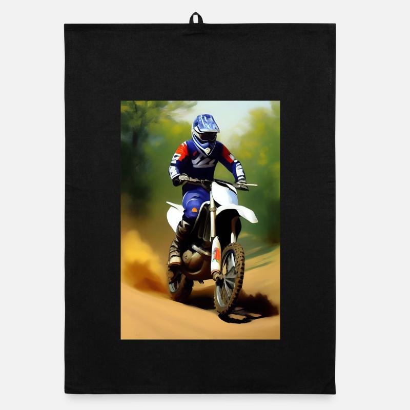 Équitation en motocross Torchon bio