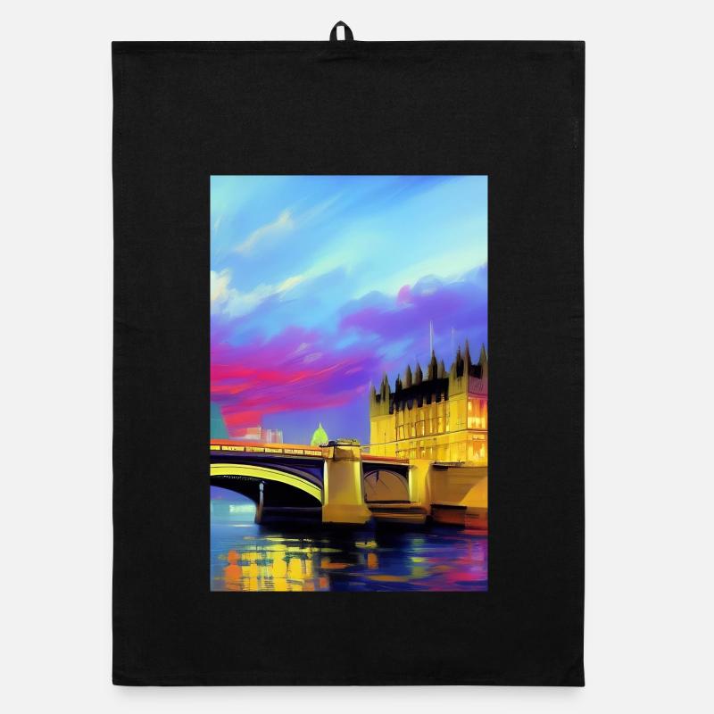 Ponts à Londres Torchon bio