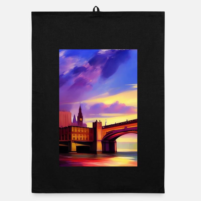 Ponts à Londres Torchon bio