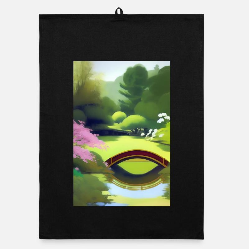 Jardin zen chinois Torchon bio