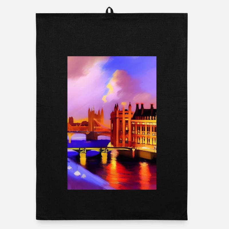 Bridges in London Organic dish towel