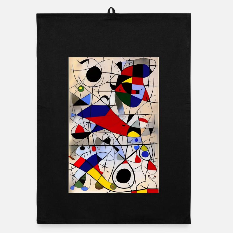 Abstract art Organic dish towel