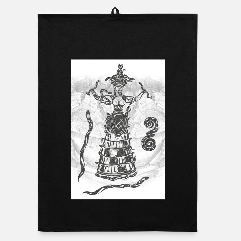 Snakes Goddess Snake Goddess Organic dish towel