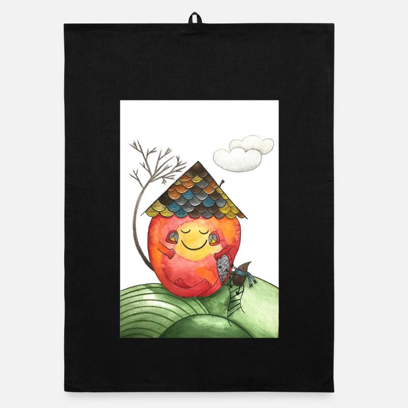 Apple Home Illustration Torchon bio