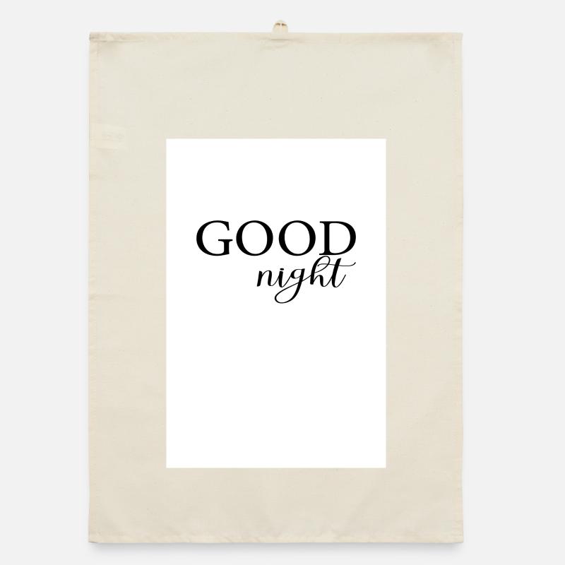 Bonne nuit Conception d’affiches Torchon bio