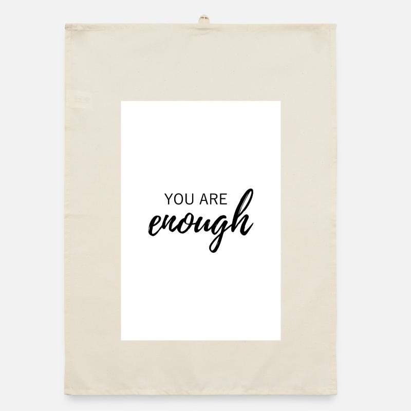 You are enough Poster Organic dish towel